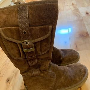 Brown Buckle Ugg Boots
